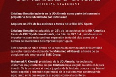 这次真是罗总裁了！C罗收购西乙第3名25%股份，下赛季有望战西甲